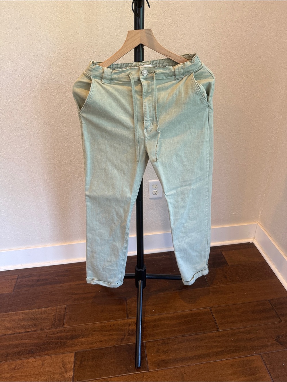 NAF NAF Mint Green Straight Leg Pants